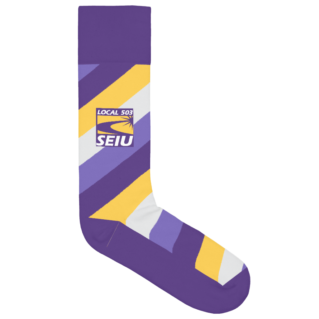 SEIU Local 503 Socks - Stripes