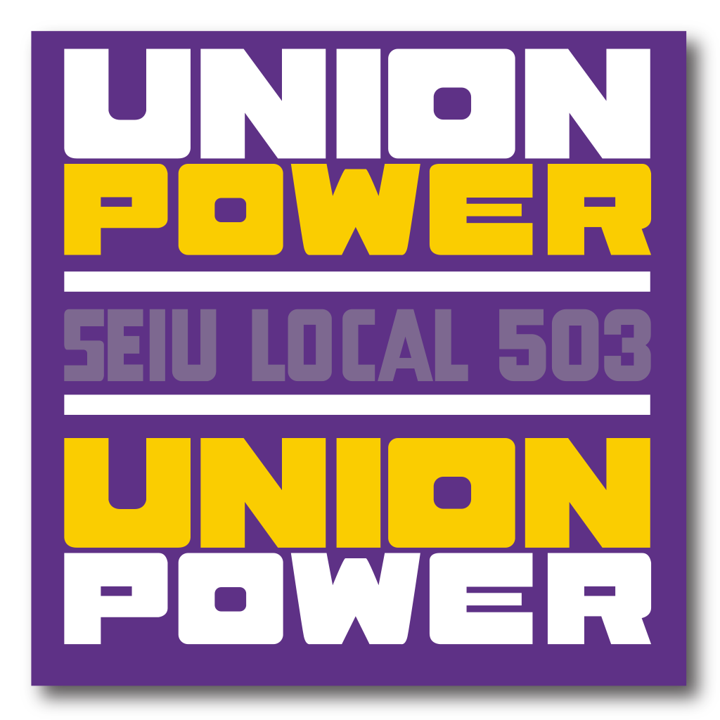 SEIU Local 503 Bumper Sticker Magnet - Union Power