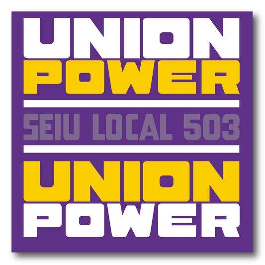 SEIU Local 503 Bumper Sticker Magnet - Union Power