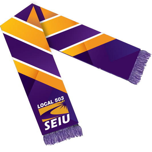 SEIU Local 503 Scarf with Fringe